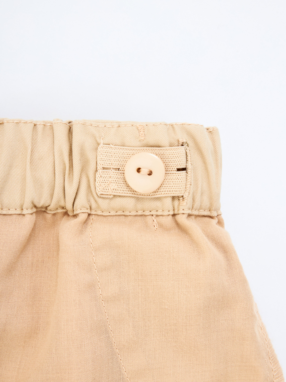 Хлопковые брюки карго для девочек, фото - 6