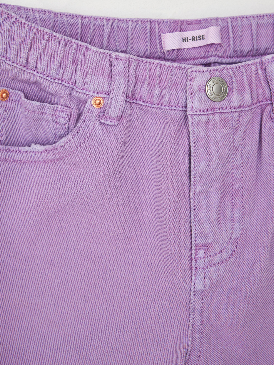 Джинсовые шорты на резинке для девочек, фото - 5
