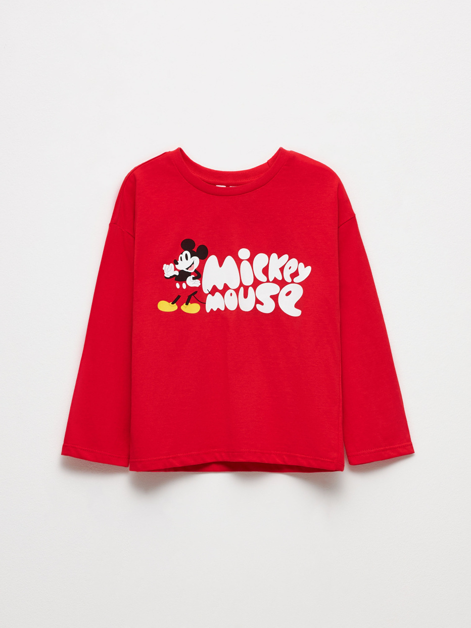 Лонгслив с принтом Disney Mickey Mouse для мальчиков, фото - 1