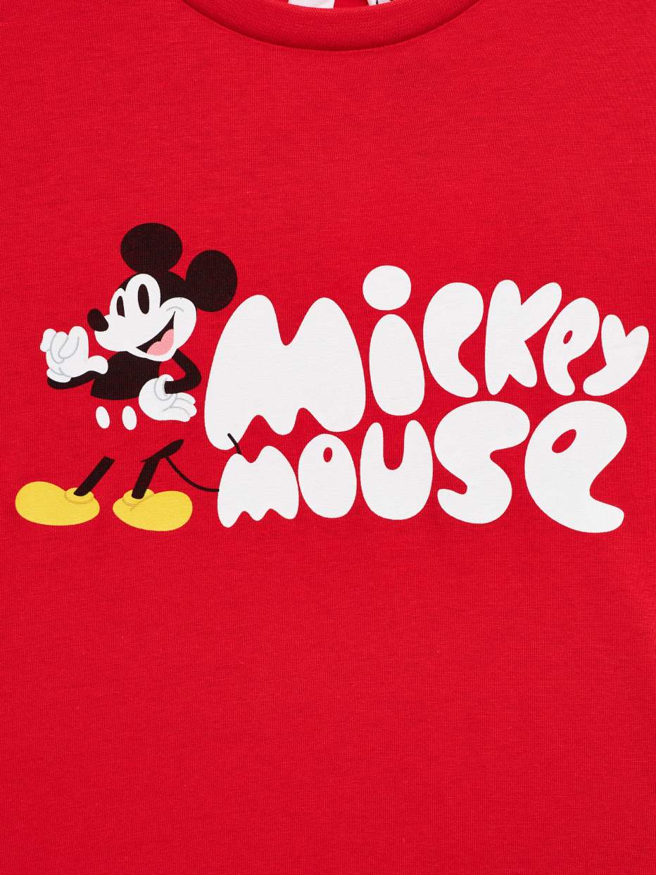 Лонгслив с принтом Disney Mickey Mouse для мальчиков, фото - 3