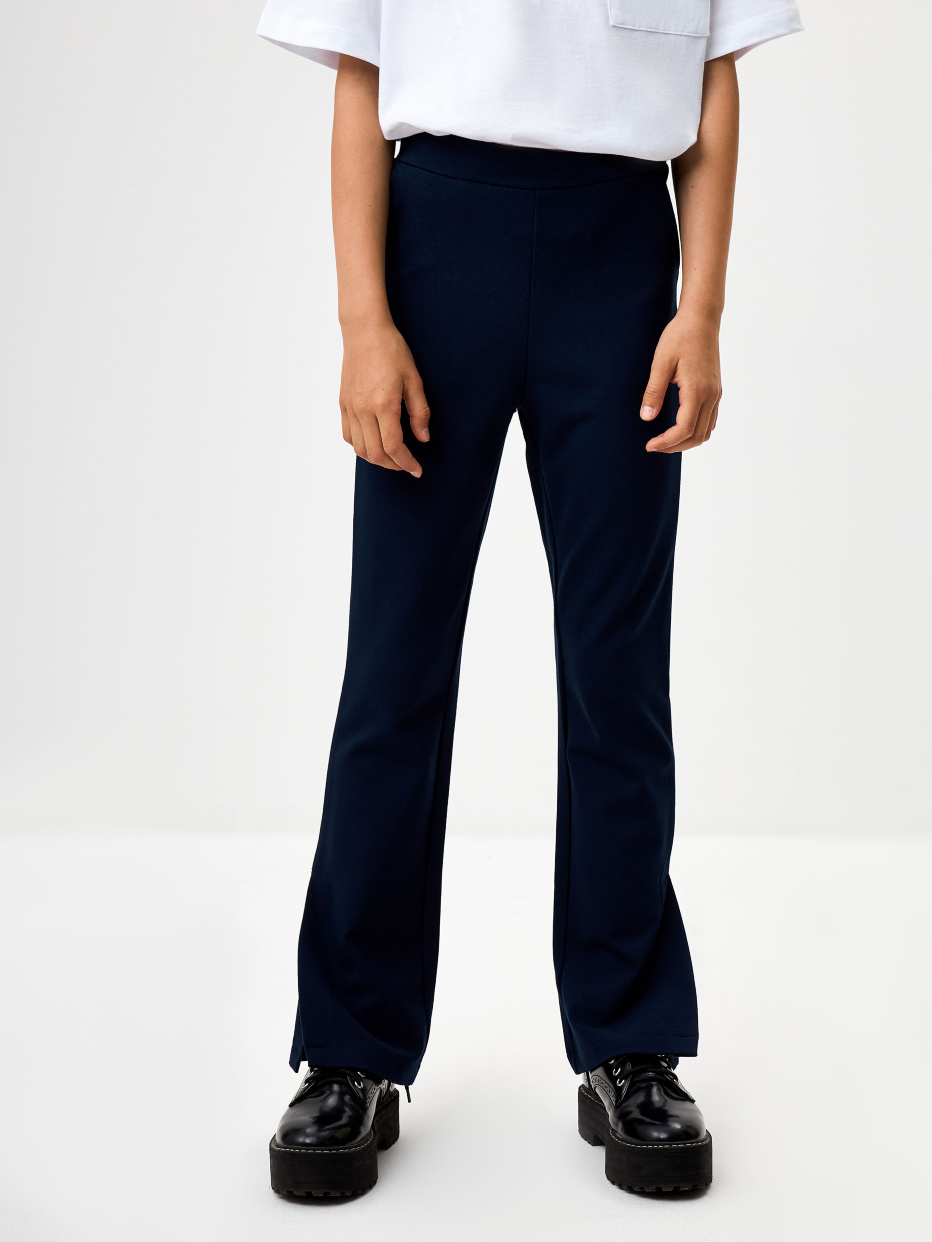 Трикотажные брюки с разрезами для девочек, фото - 2
