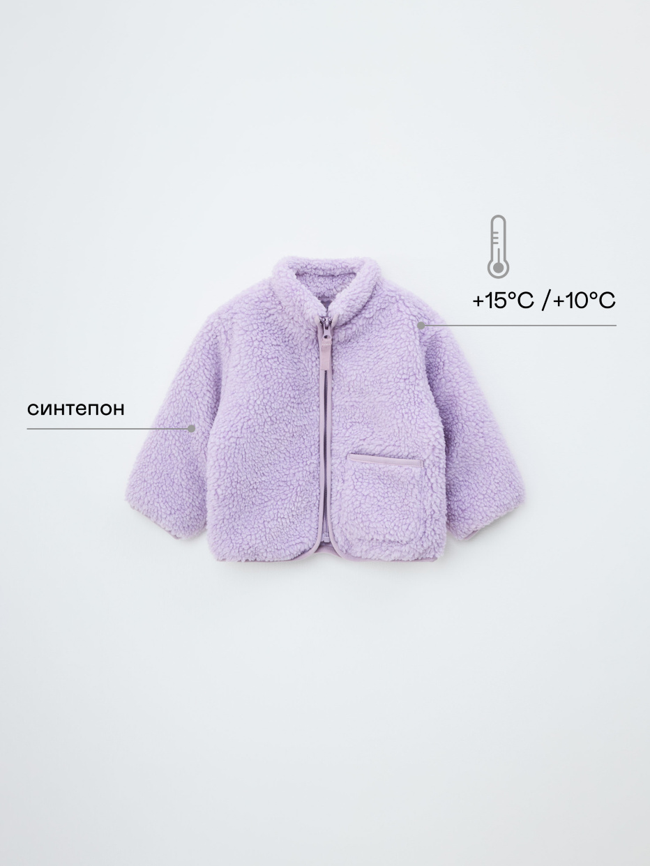 Утепленная куртка и искусственного меха для малышей, фото - 2