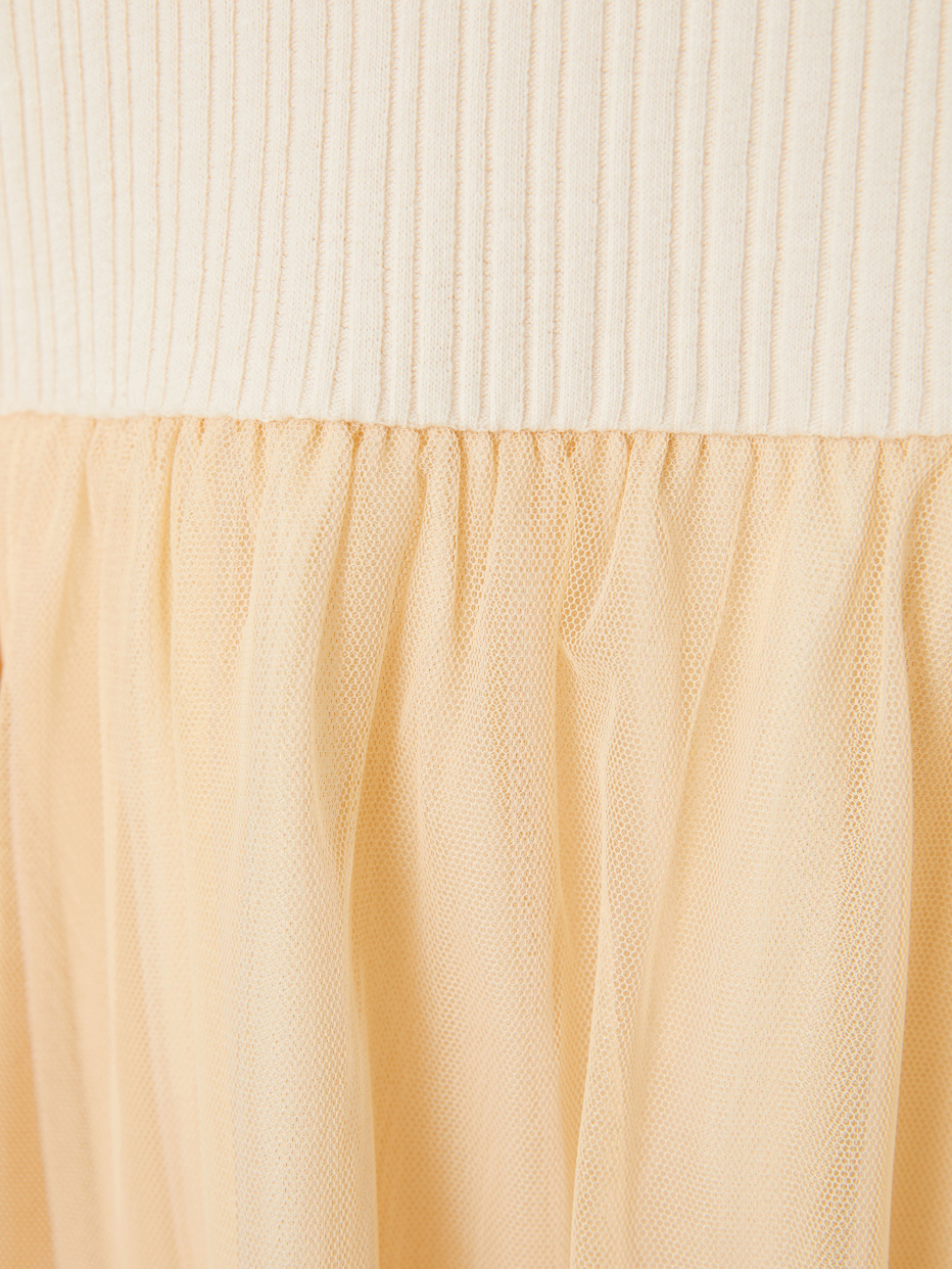 Платье с юбкой из сетки для девочек, фото - 2