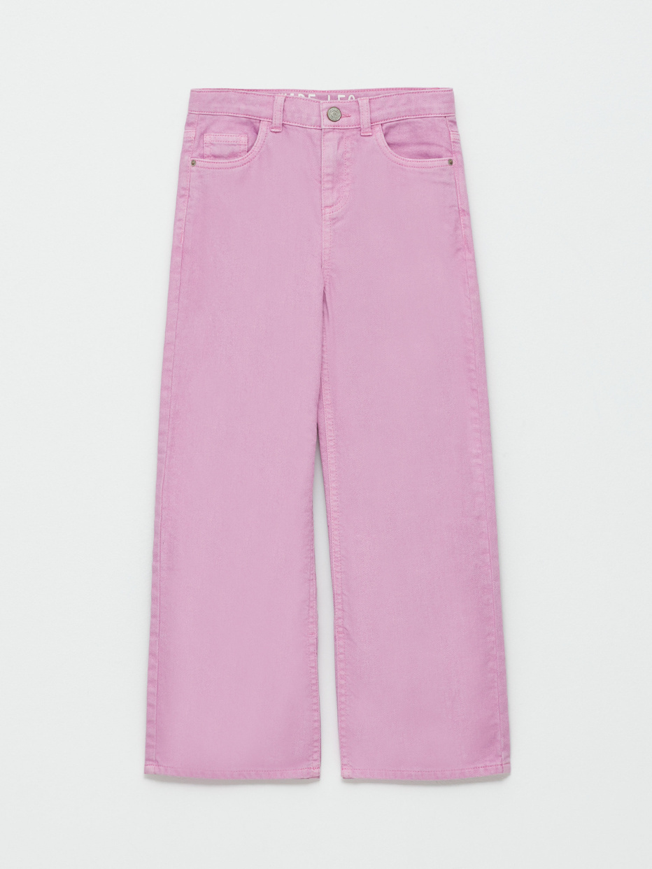 Широкие джинсы с разрезами для девочек, фото - 1