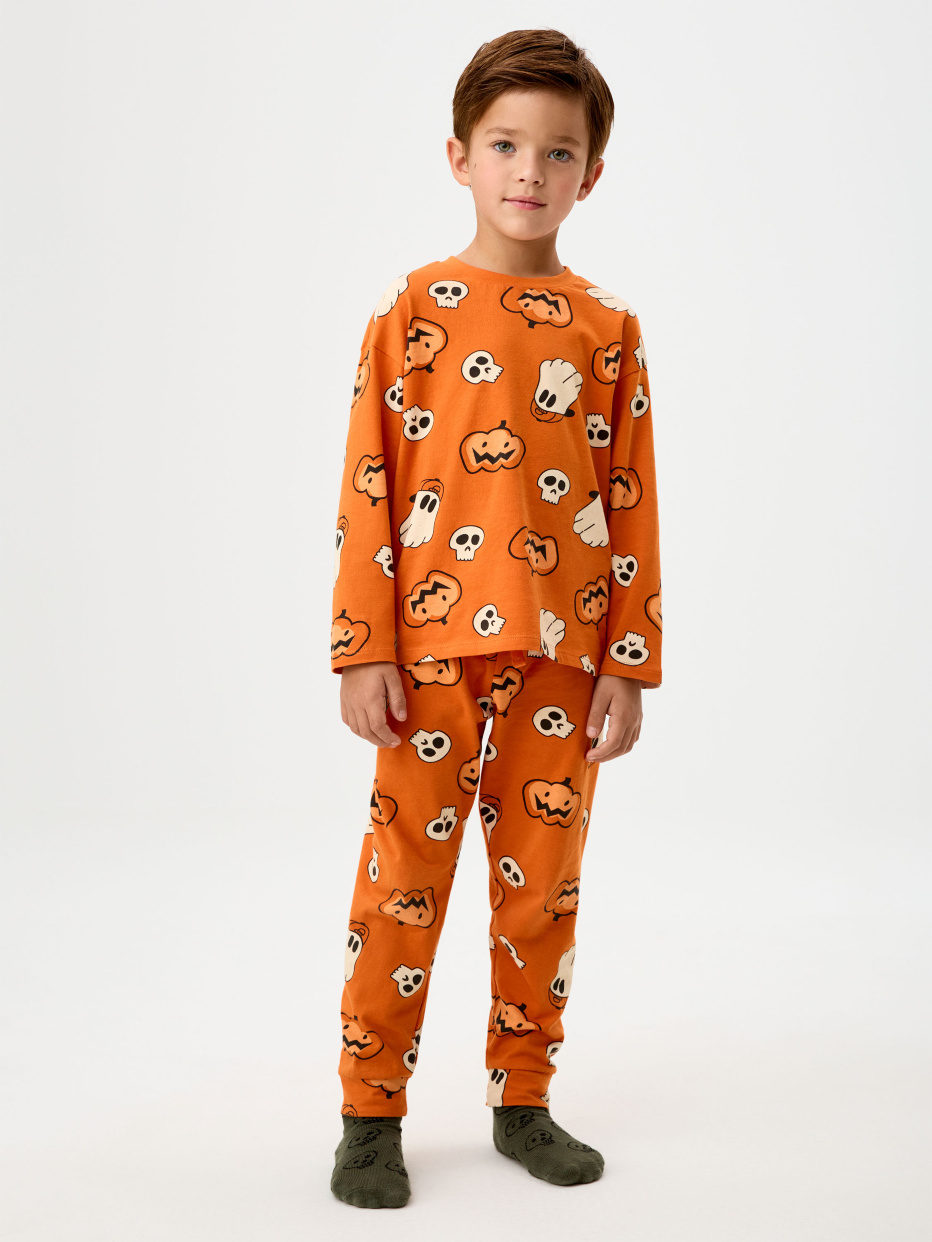 Пижама с принтом Halloween для мальчиков, фото - 1
