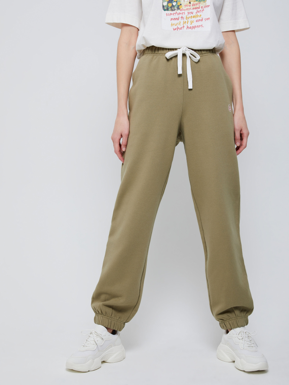 Трикотажные брюки с принтом, фото - 2