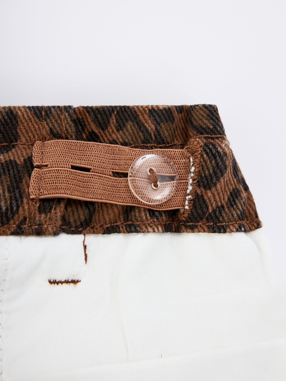 Леопардовые джинсы Paperbag fit для девочек, фото - 7