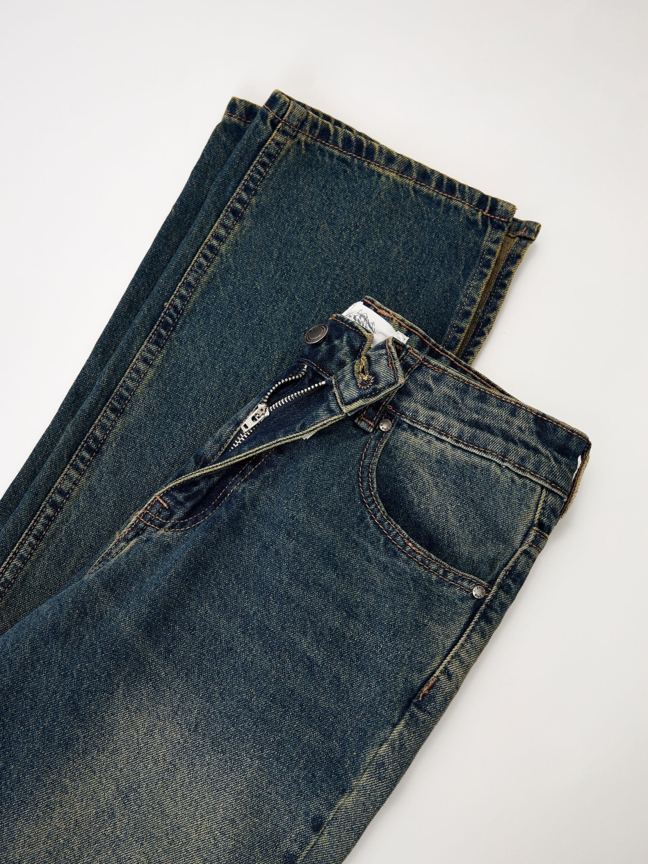 Прямые джинсы с разрезами из коллекции Kamchatka, фото - 9