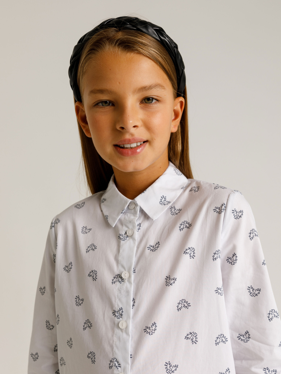 Блузка с принтом для девочек, фото - 2