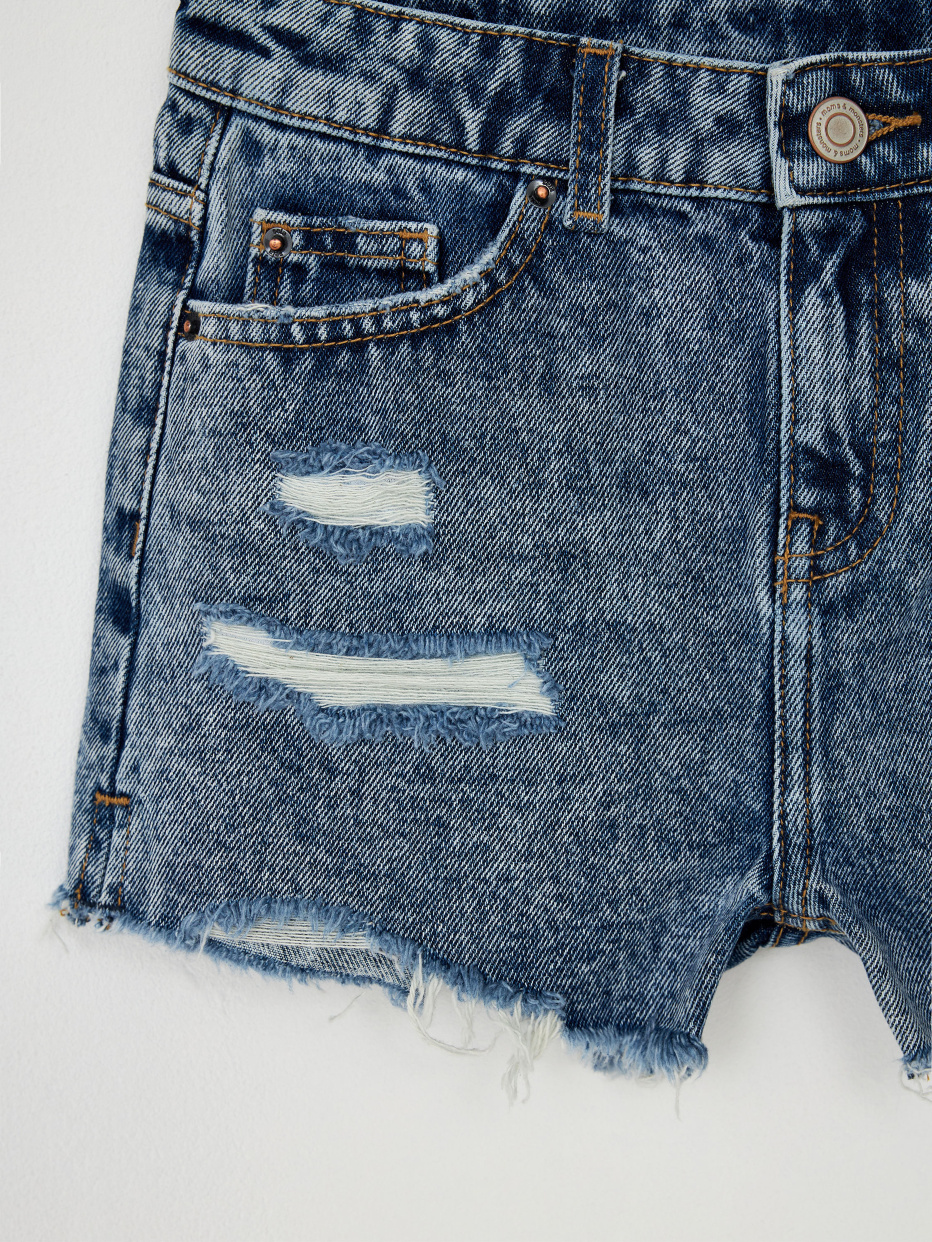 Рваные джинсовые шорты для девочек, фото - 3