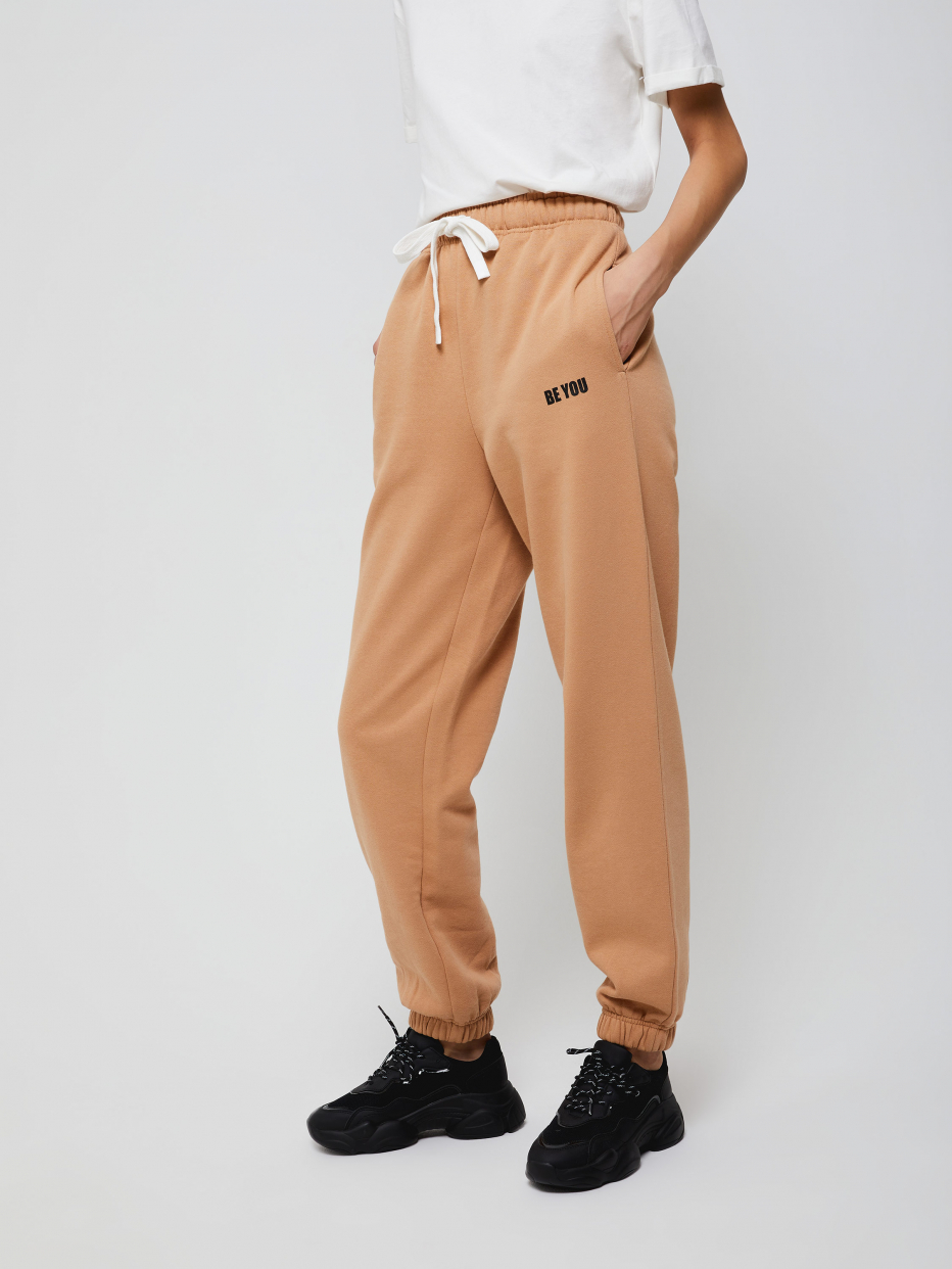Трикотажные брюки с принтом, фото - 3