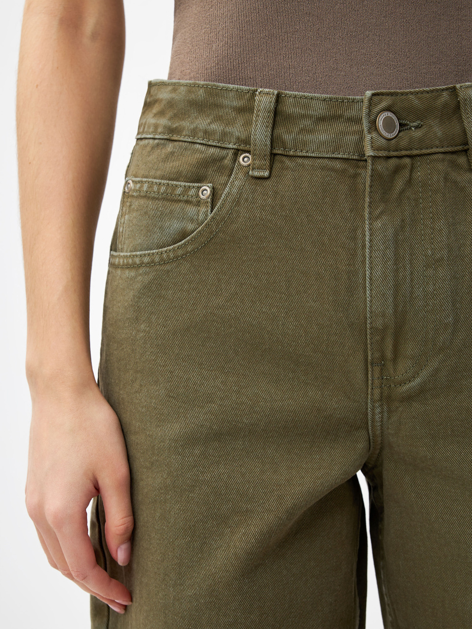 Удлиненные джинсовые шорты из органического хлопка, фото - 7