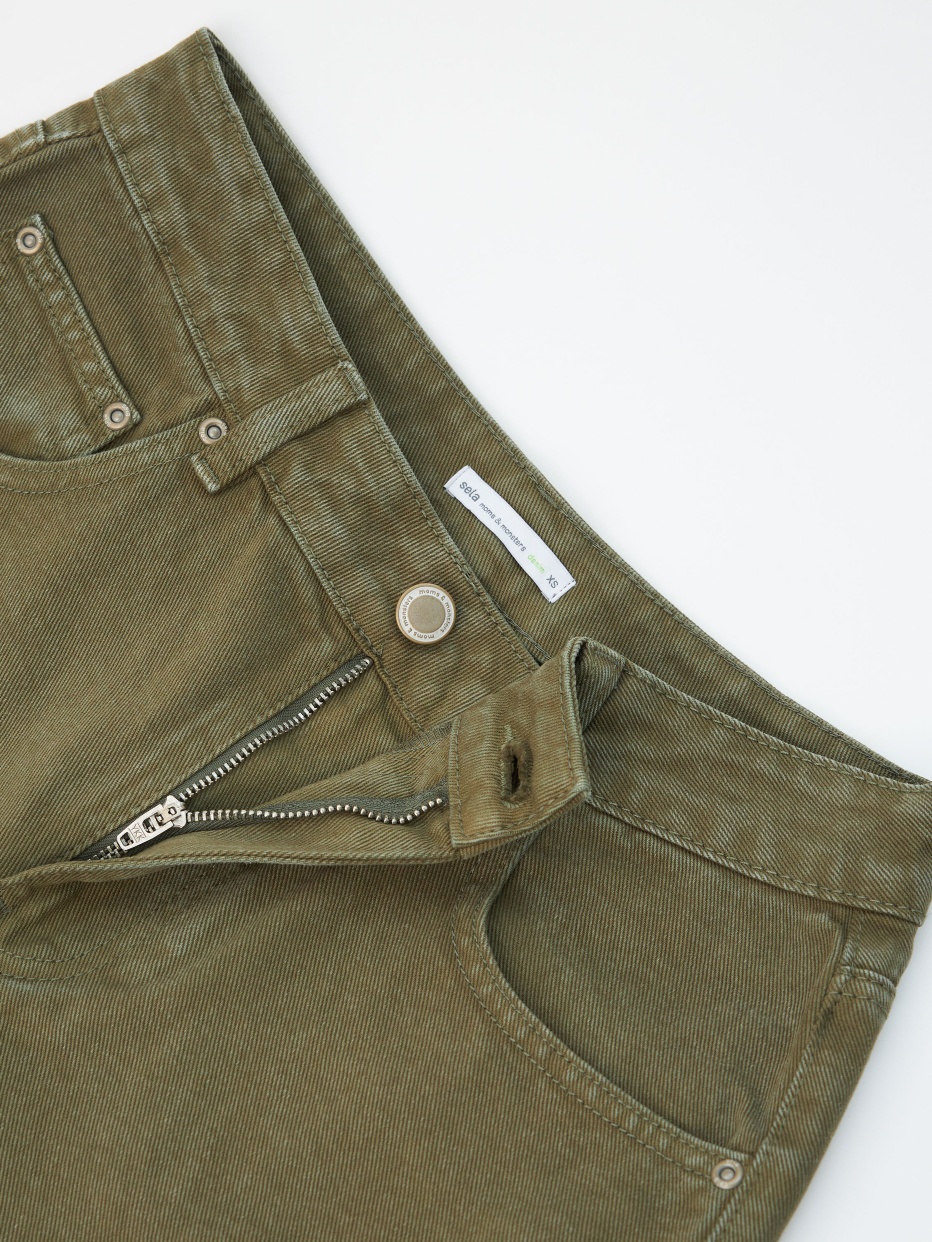 Удлиненные джинсовые шорты из органического хлопка, фото - 9