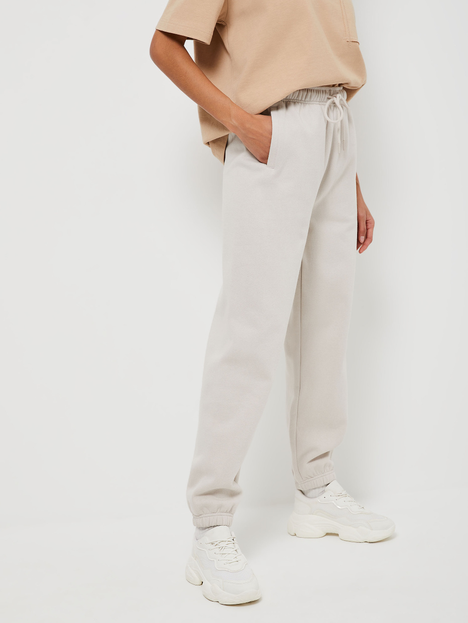Трикотажные брюки с вышивкой, фото - 2