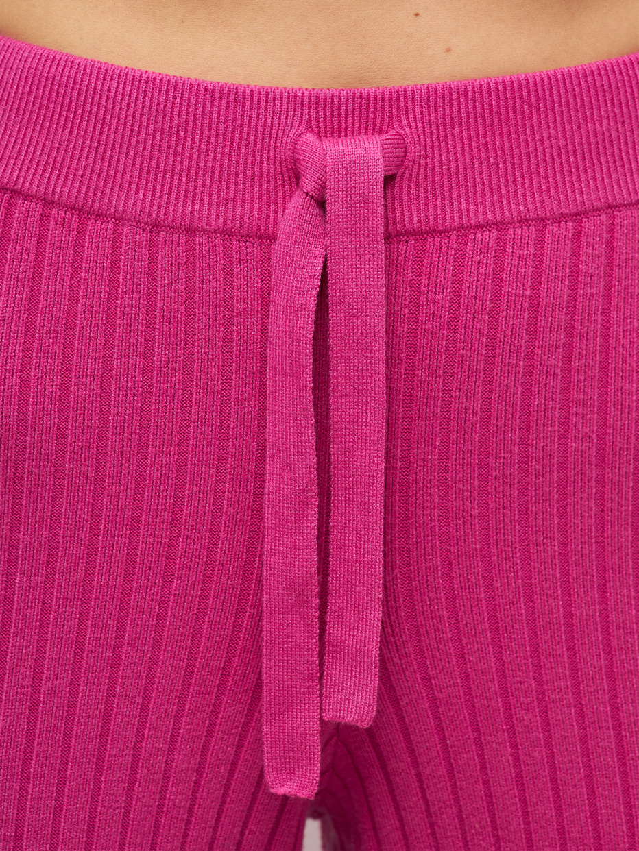 Вязаные брюки в рубчик, фото - 3